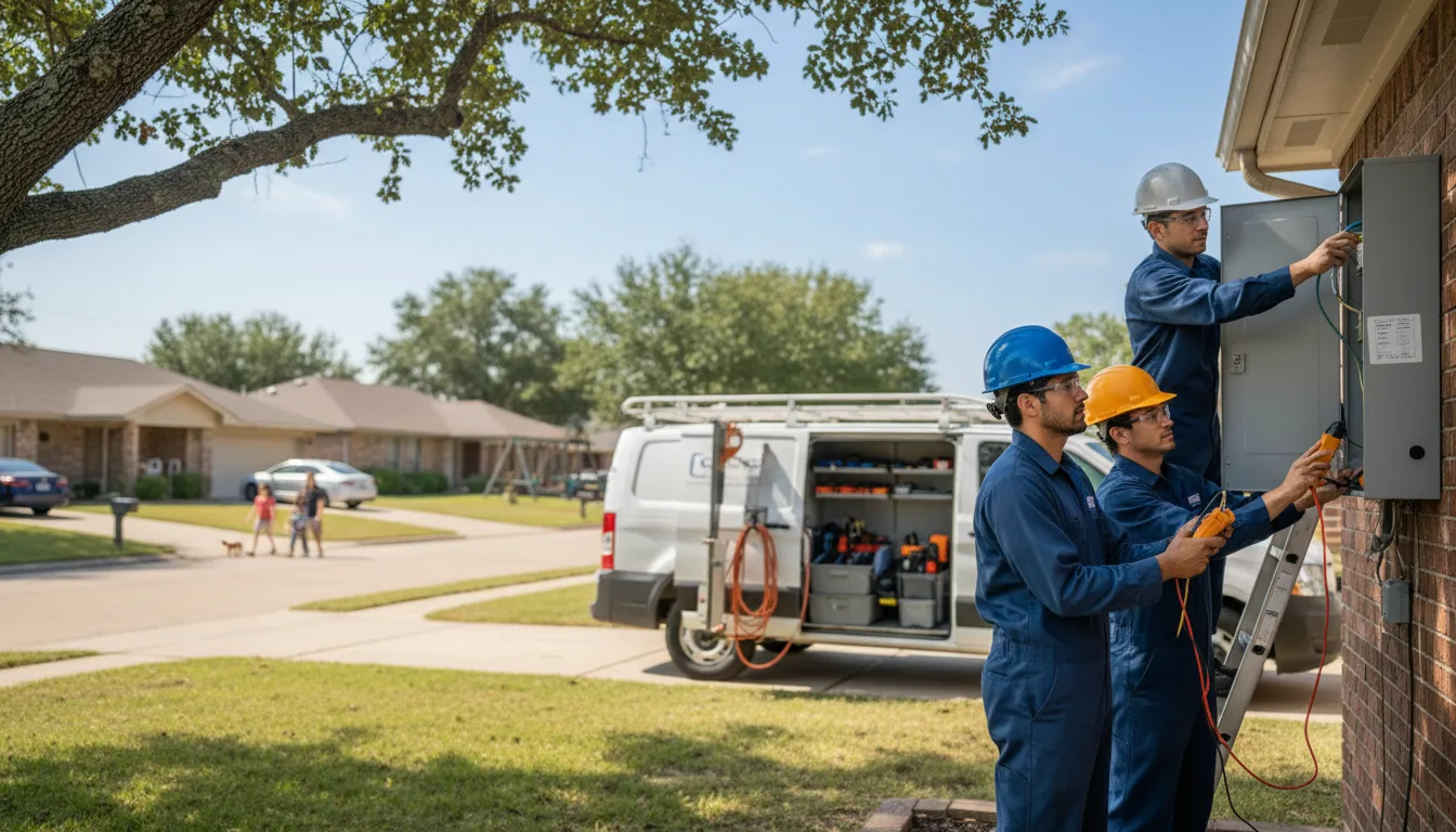 Certified electrician providing emergency electrical services in Lorenzo, TX
